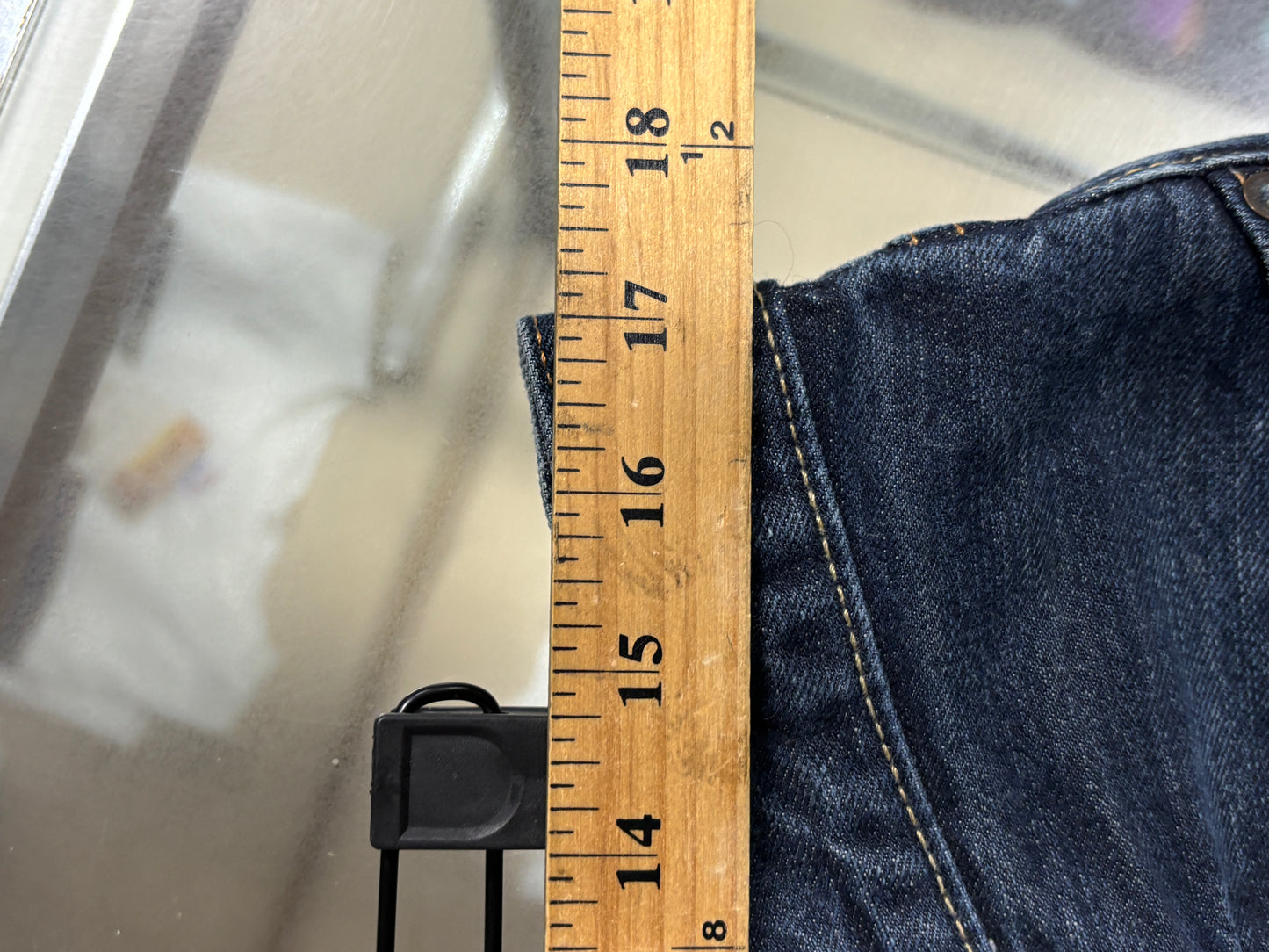 Y2K Abercrombie & Fitch Button Fly Dark Wash Denim Jeans Size 34x34