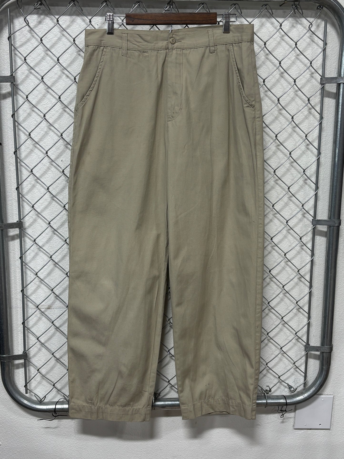 Y2K Mossimo Khaki Tan Baggy Skate Pants Size 33x30