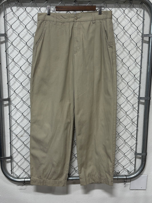 Y2K Mossimo Khaki Tan Baggy Skate Pants Size 33x30