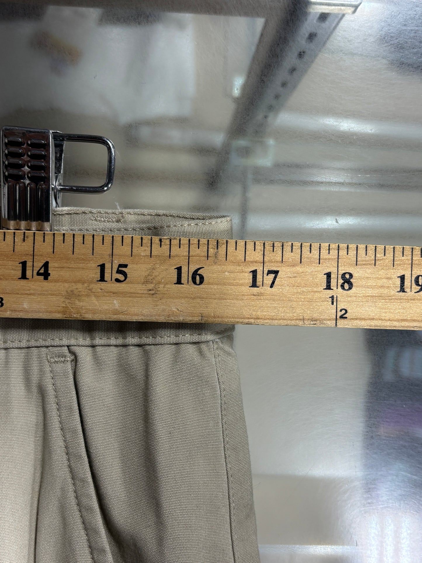 Y2K Mossimo Khaki Tan Baggy Skate Pants Size 33x30