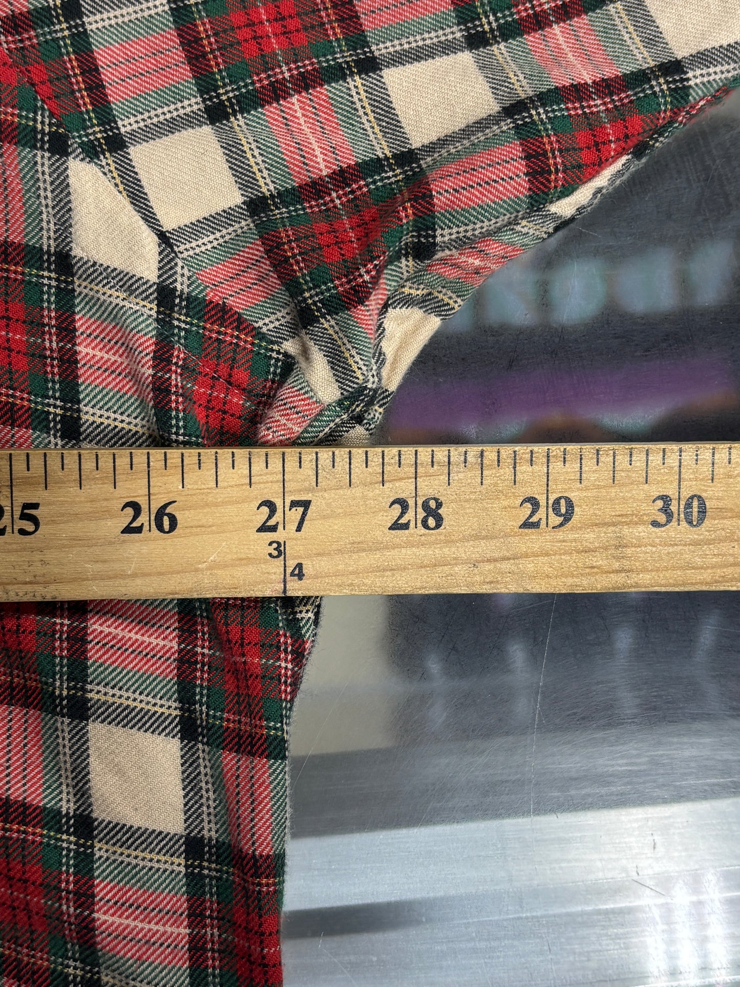 Vintage Polo Ralph Lauren Blake Checkered Flannel Button Up Shirt Size XL
