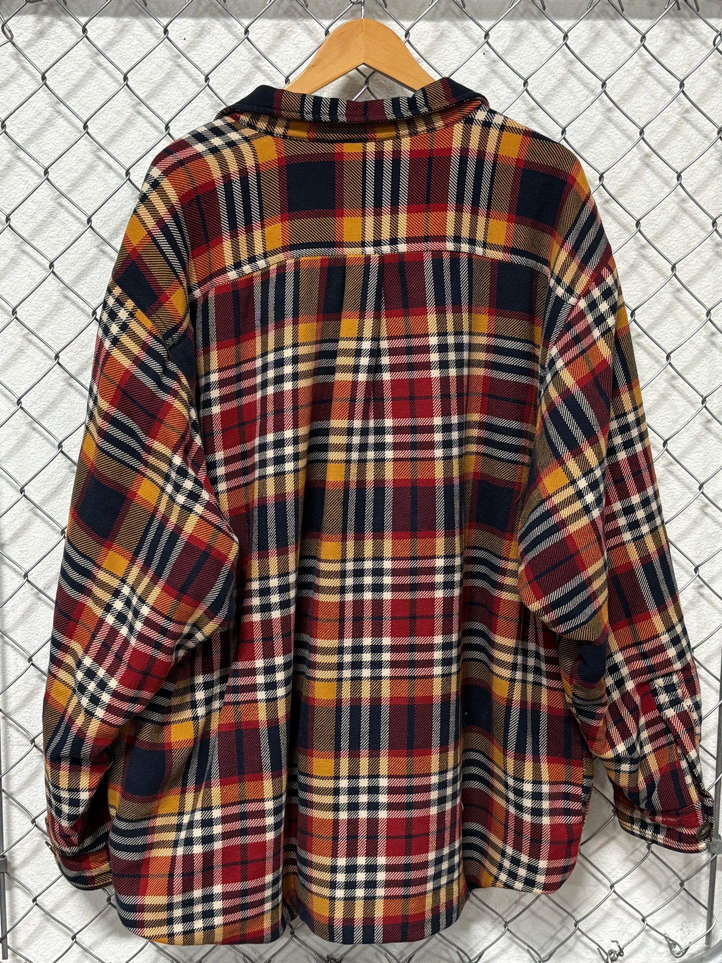 Y2K Abercrombie & Fitch Insulated Heavy Checkered Flannel Button Up Shirt Size L