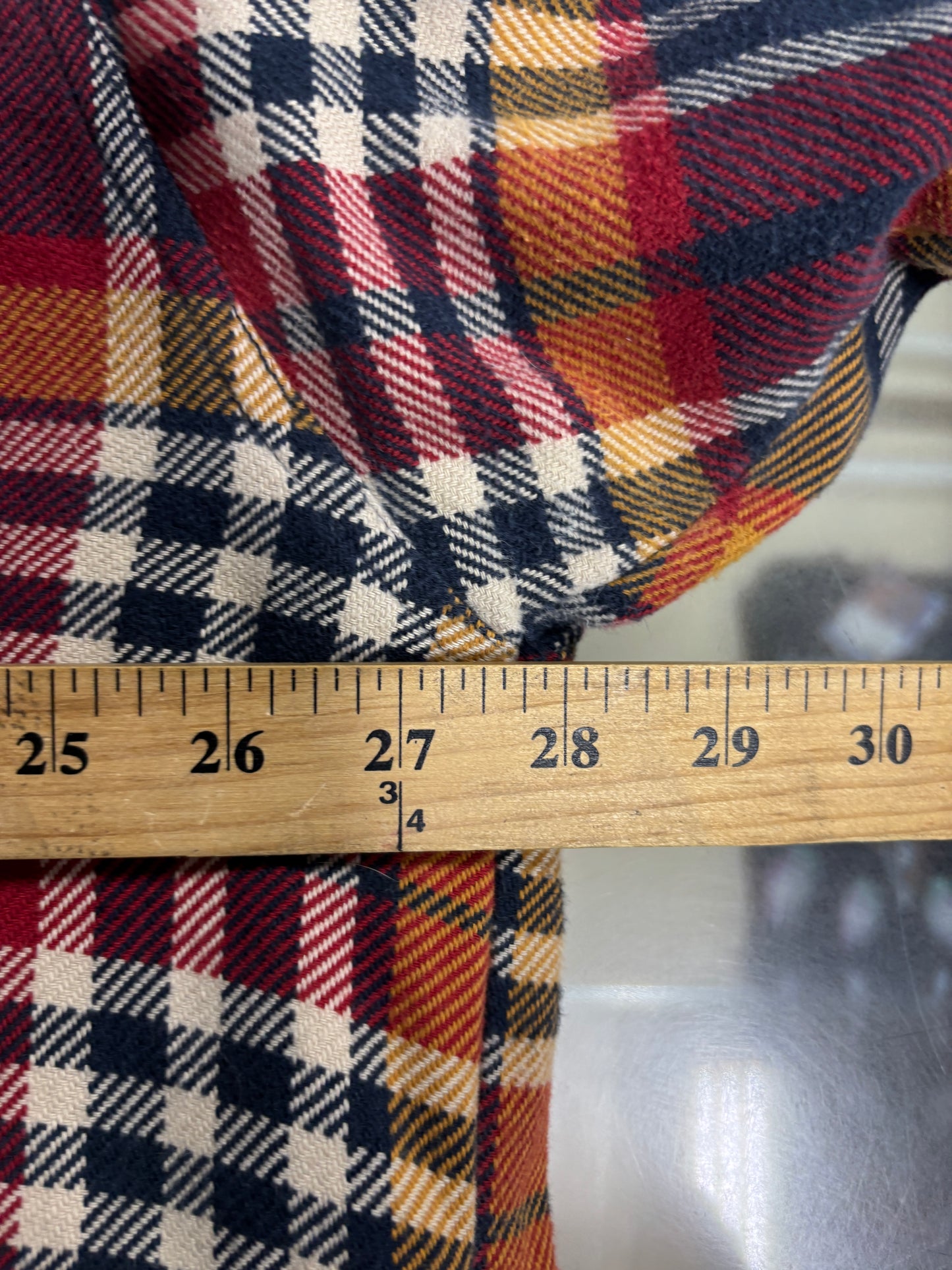 Y2K Abercrombie & Fitch Insulated Heavy Checkered Flannel Button Up Shirt Size L