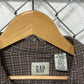 Y2K Gap Brown Plaid Button Up Flannel Shirt Size XL