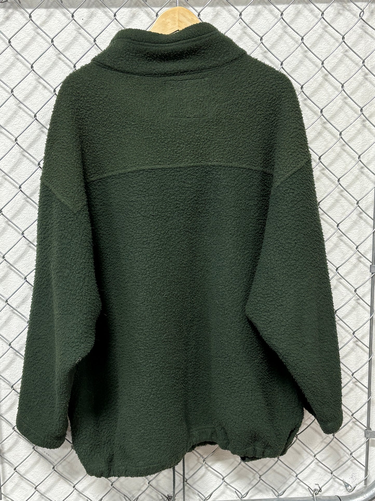 Vintage 90's Abercrombie & Fitch Green Pullover Pile Fleece Sweater Size XL