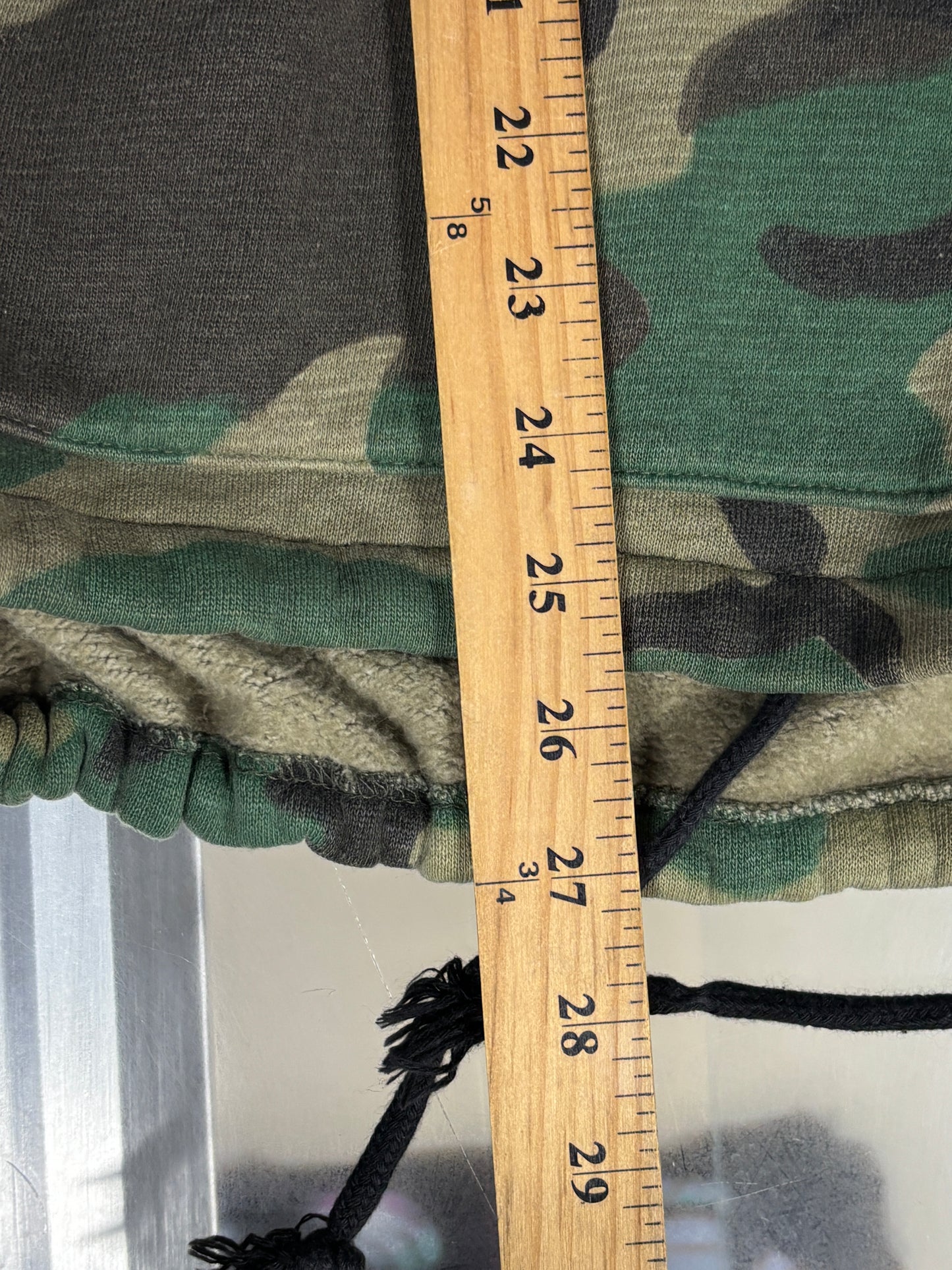 Vintage Hand Made Military Camo Pullover Hoodie Size XXL