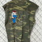 Y2K Camo Little Joe's Bar and Grill Cutoff Shirt Size XL