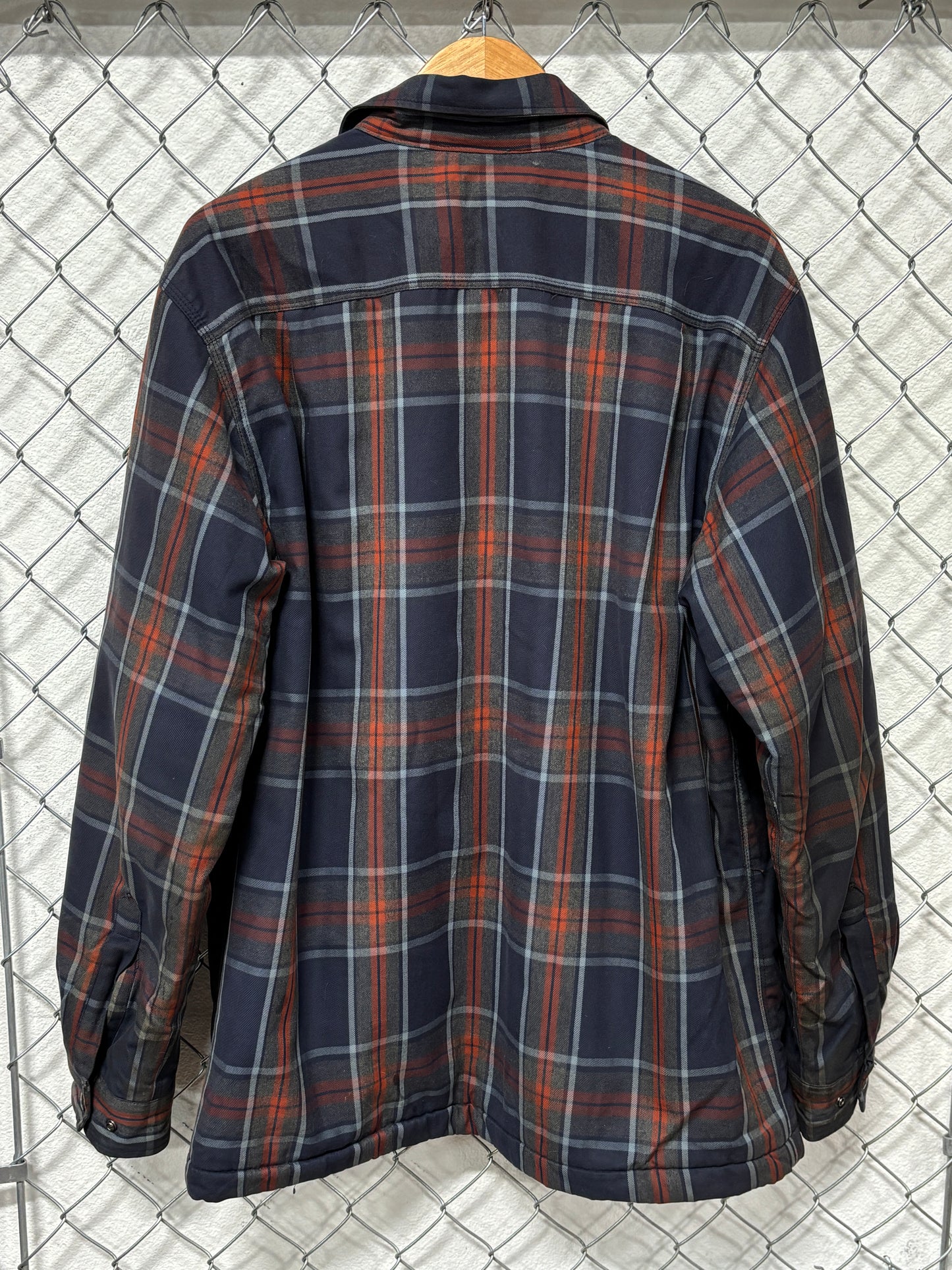 Carhartt Plaid Sherpa Insulated Heavy Button Up Work Shirt Size Large