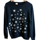 Vintage 80's Alaska Snowflakes Crewneck Sweater Size XL