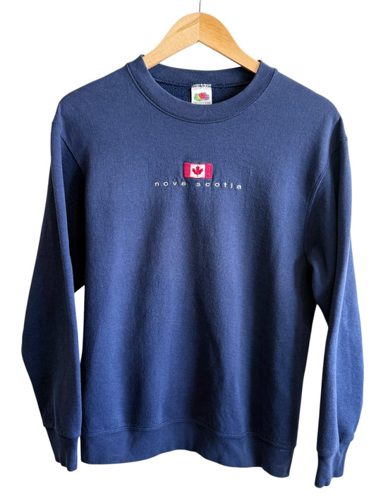 Vintage Nova Scotia Canadian Flag Crewneck Sweater Size Medium