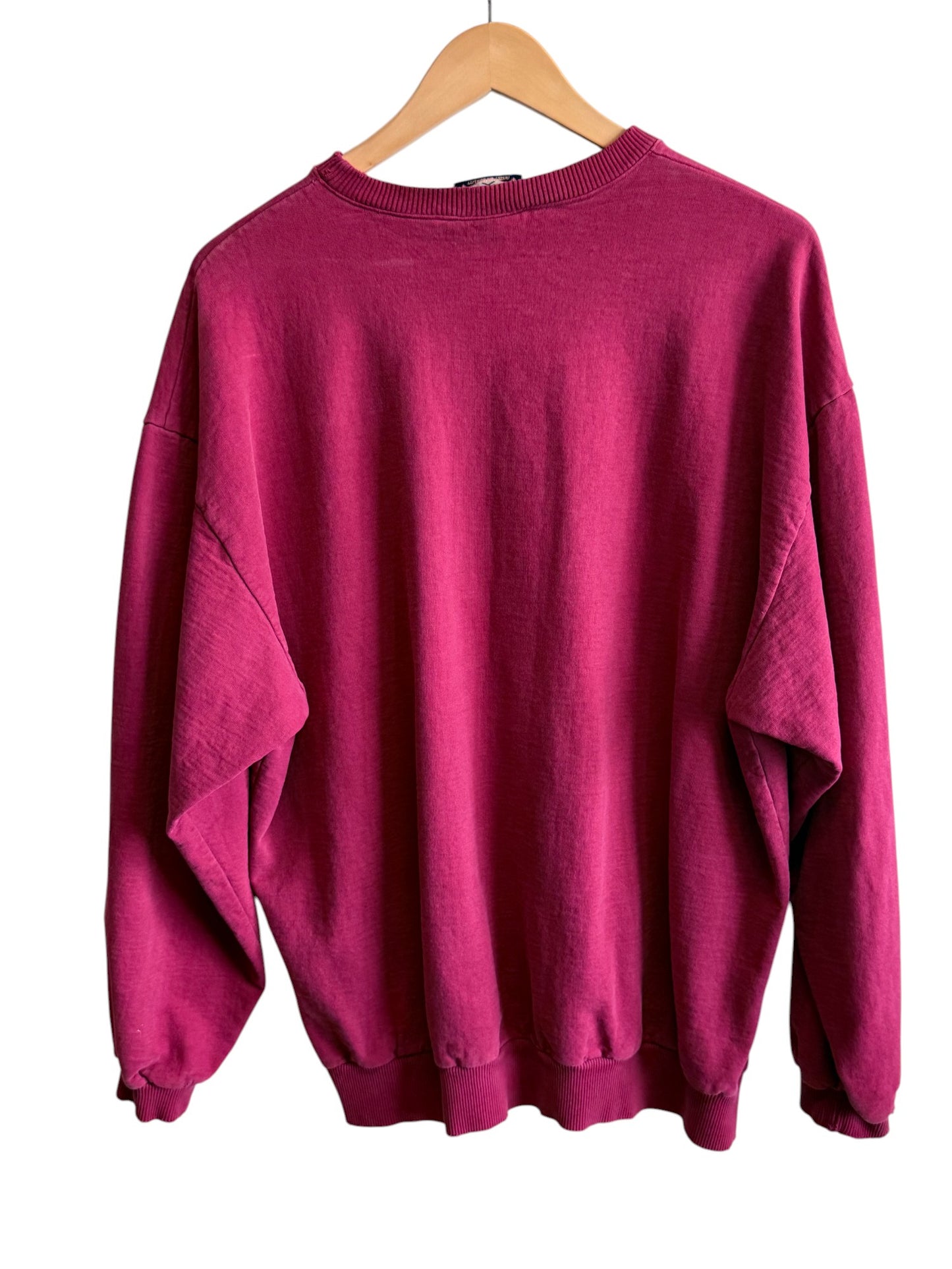 Vintage 90's Gimmie International Tonal Red Crewneck Sweater Size Medium