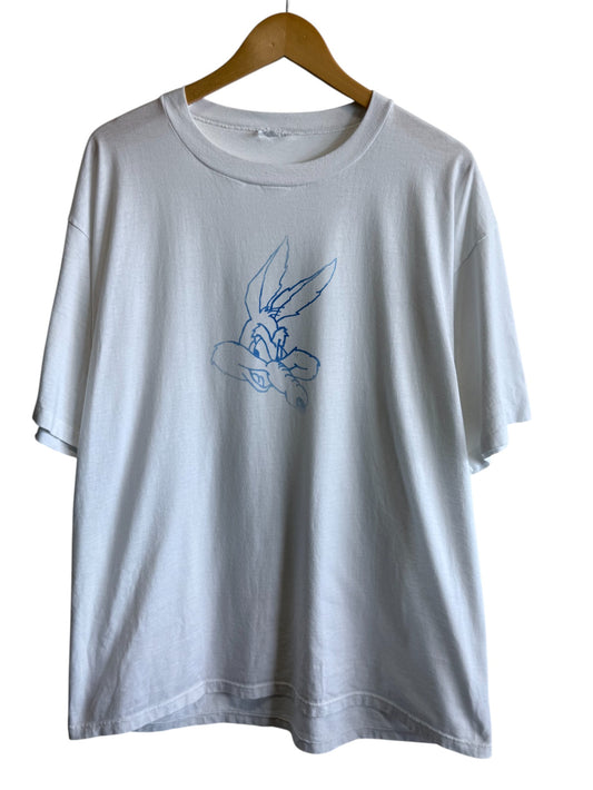 Vintage 90's Looney Tunes Wile E Coyote Cartoon Tee Size Large