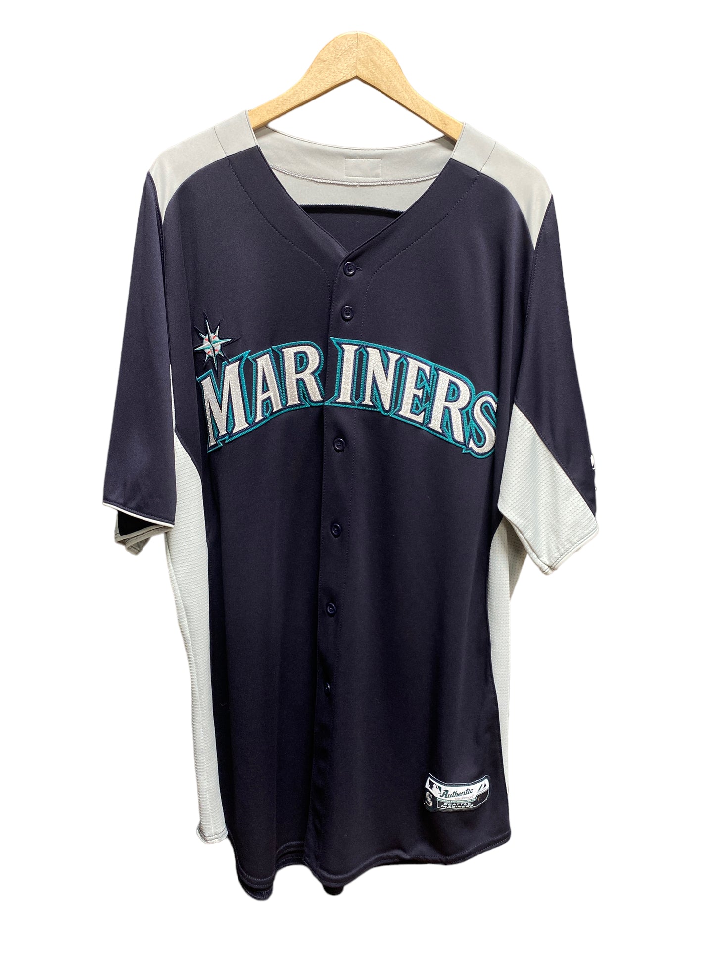 Vintage 00's Majestic Seattle Mariners Baseball Jersey Size XXL