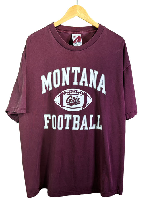 Vintage University of Montana Grizzlies Football Graphic Tee Size XXL