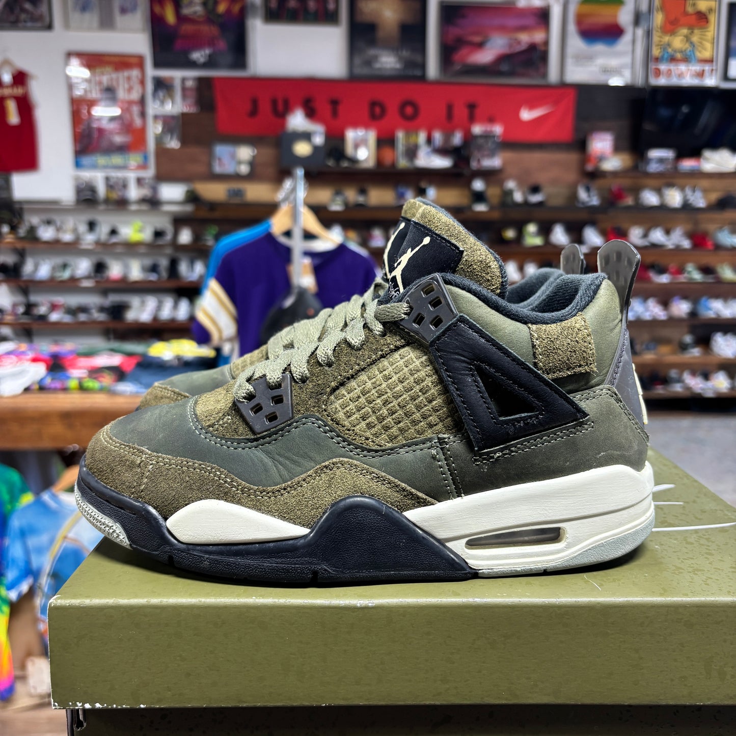 Jordan 4 'Craft Olive' Size 4.5Y