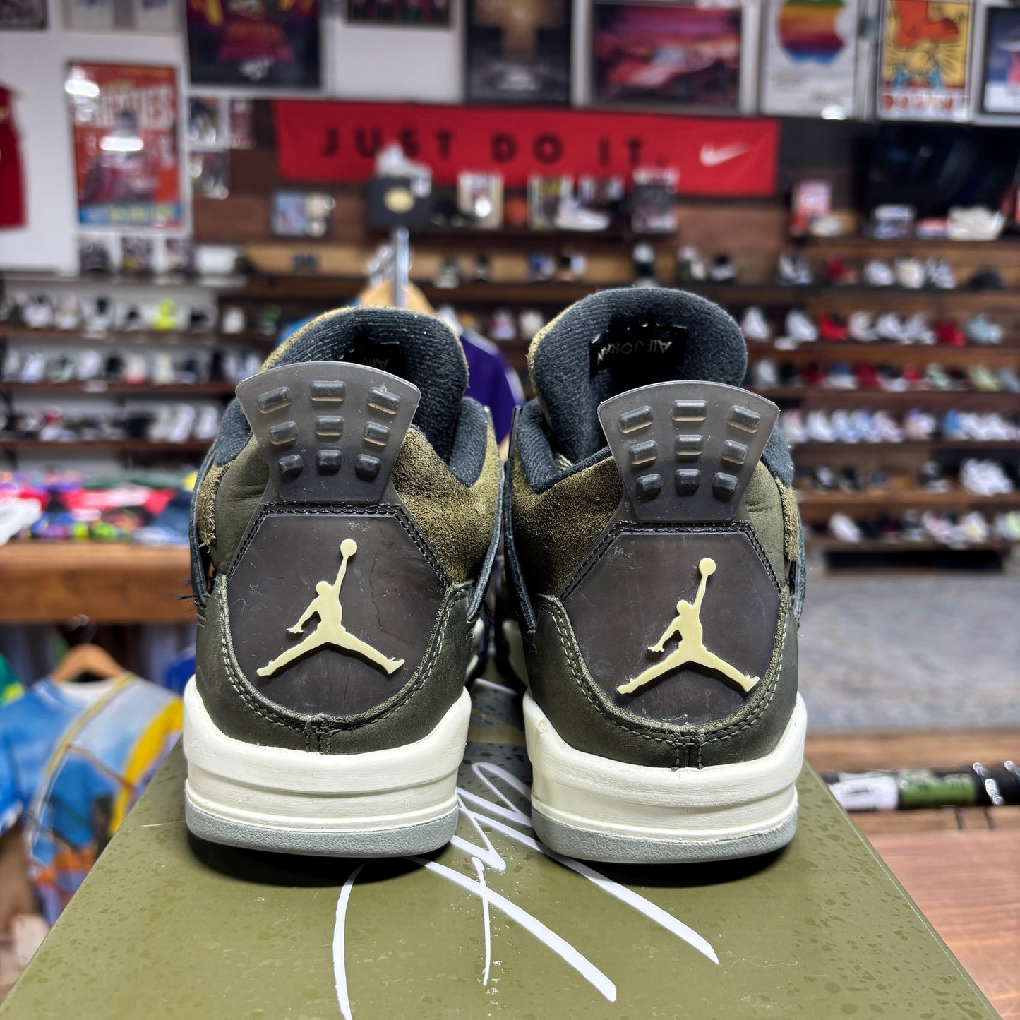 Jordan 4 'Craft Olive' Size 4.5Y