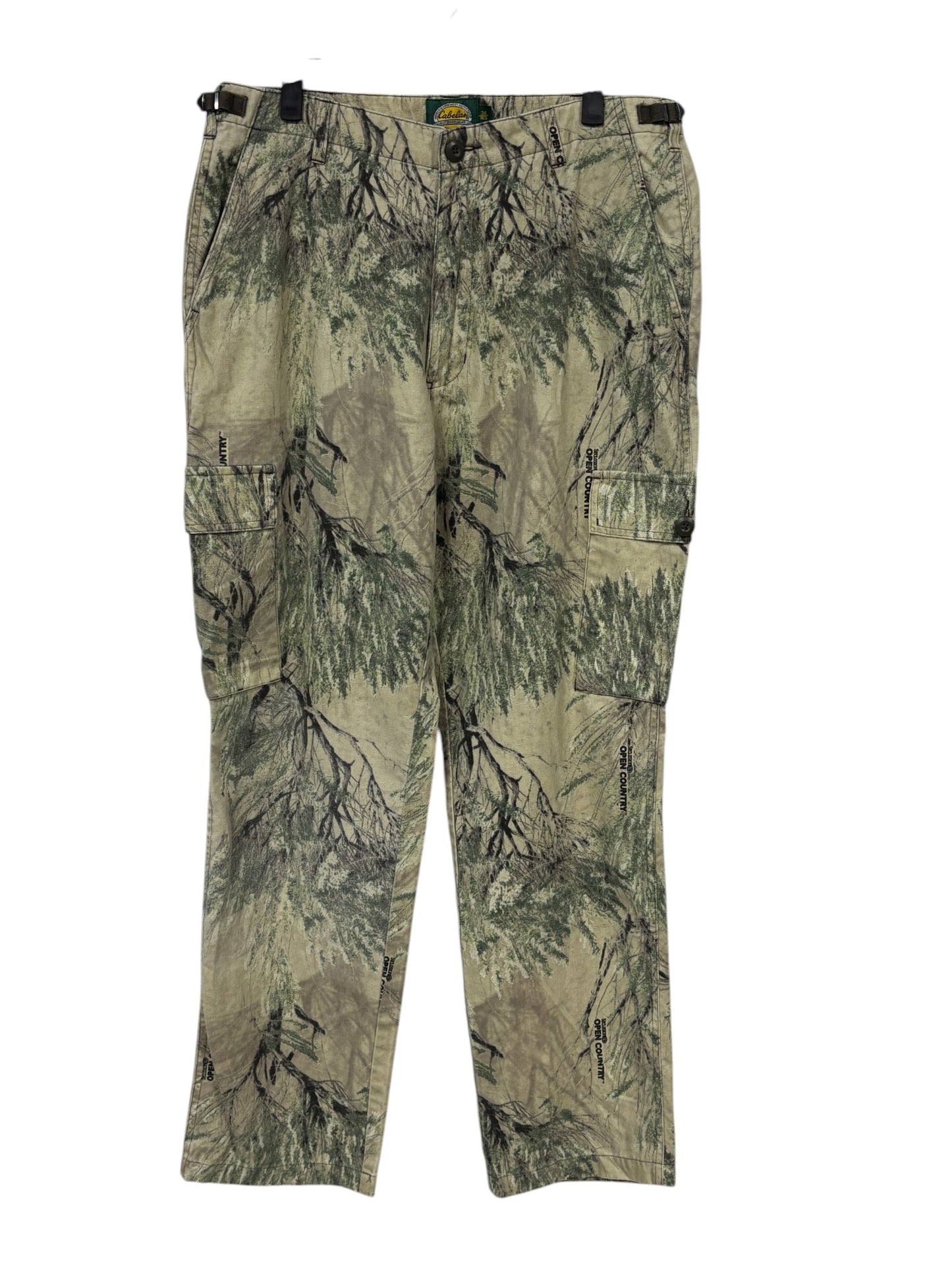 Cabela's Woodland Camo Hunting Cargo Pants Size 34x31
