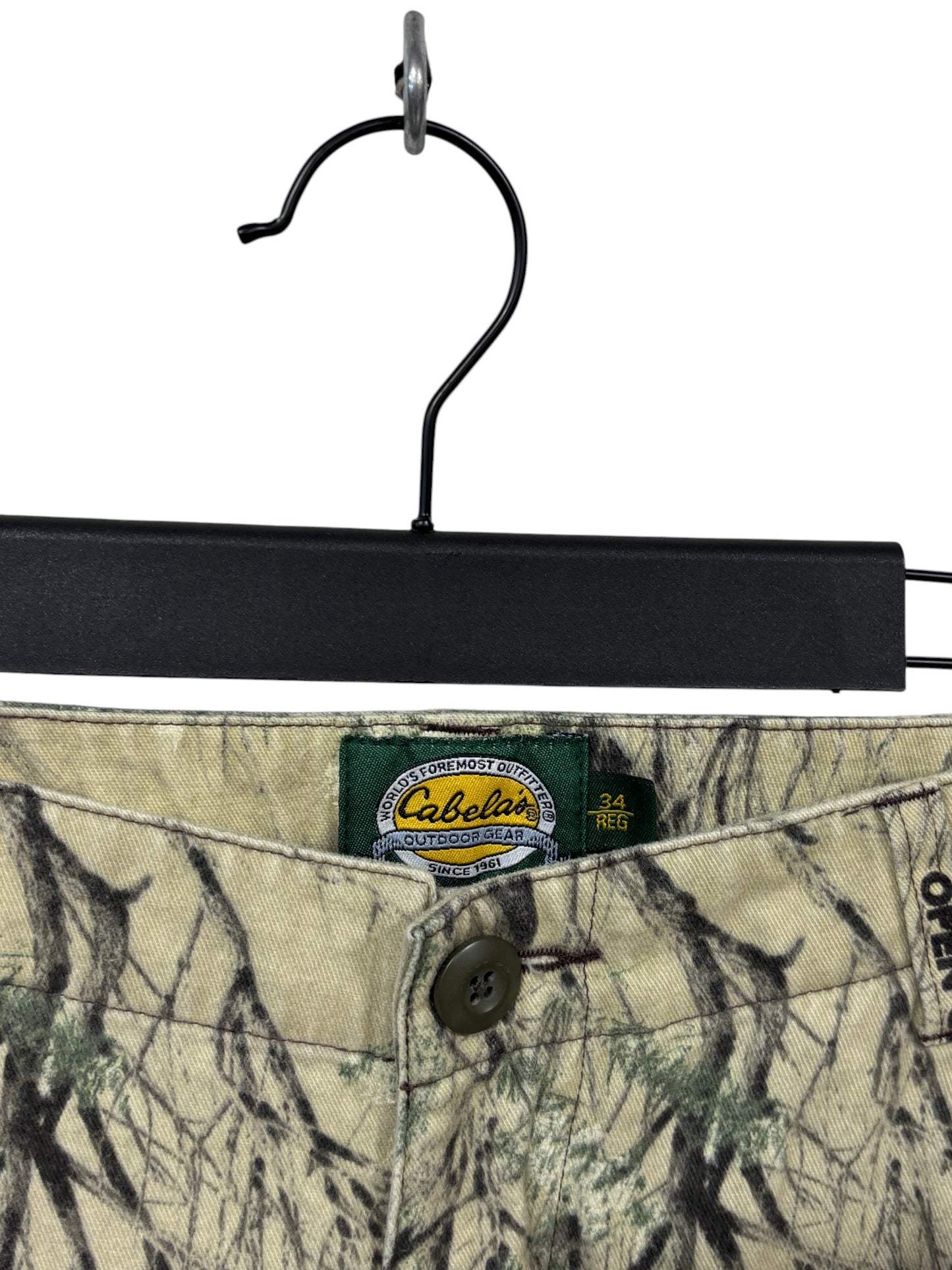 Cabela's Woodland Camo Hunting Cargo Pants Size 34x31