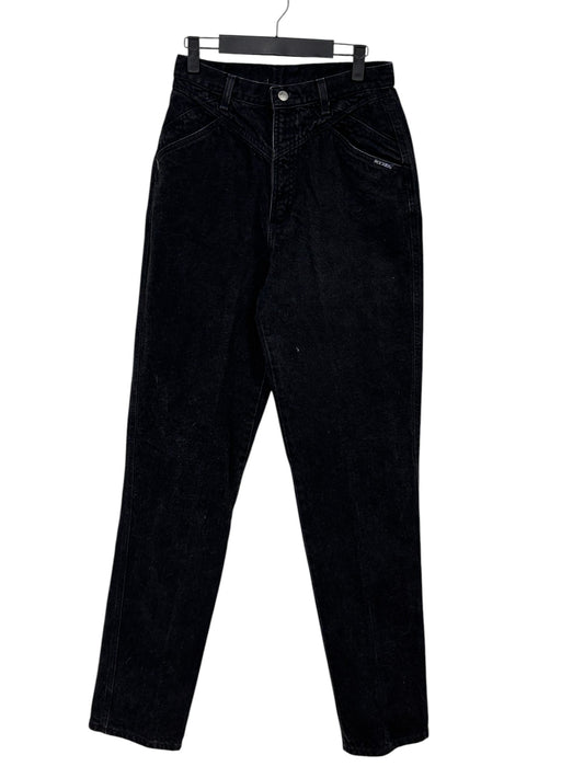 Vintage Rocky Mountain Women's High Waisted Black Denim Jeans Size 28x36