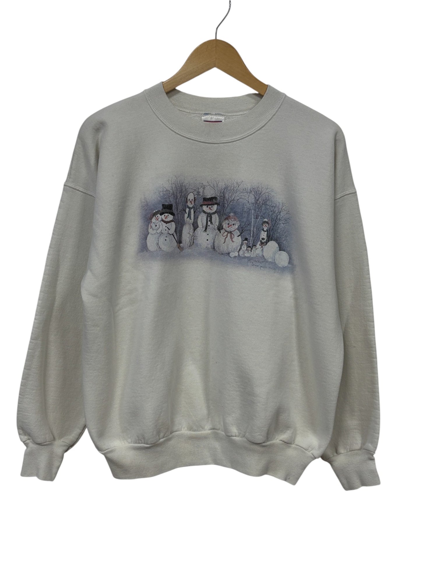 Vintage 90's Snowman Christmas Graphic Sweater Size Large