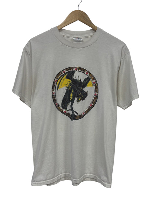 Vintage Y2K Dragon Fantasy Art Graphic Tee Size Large