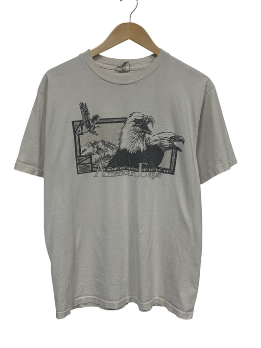 Vintage 90's American Eagle Nature Bible Verse Graphic Tee Size Large
