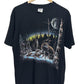 Vintage 90's Wolf Pack Nature Graphic Tee Size Large