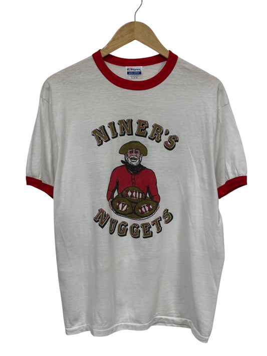 Vintage 1989 San Francisco 49ers World Champions Football Ringer Tee Size XL