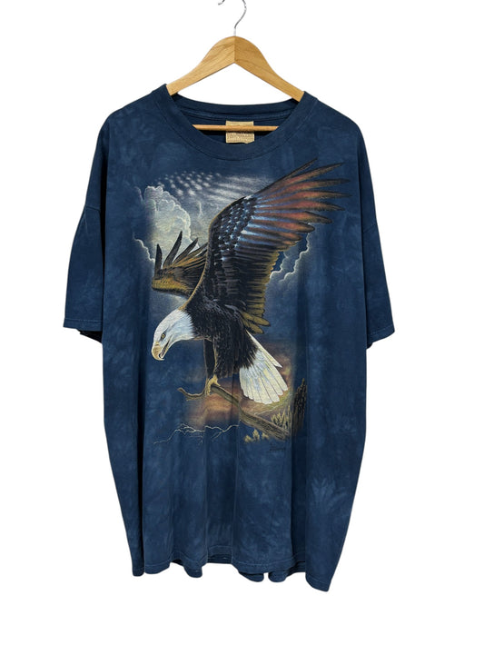 Vintage Y2K The Mountain Bald Eagle Big Print Nature Tee Size 3XL