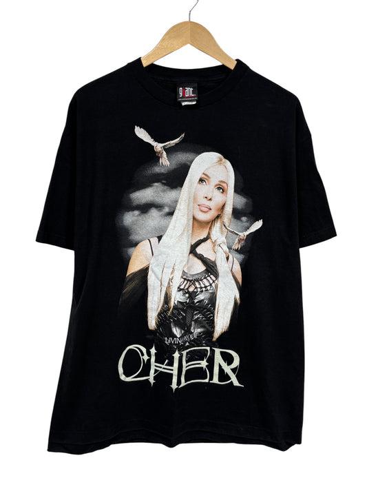 Vintage Giant Cher Living Proof Farewell Concert Tour Tee Size XL
