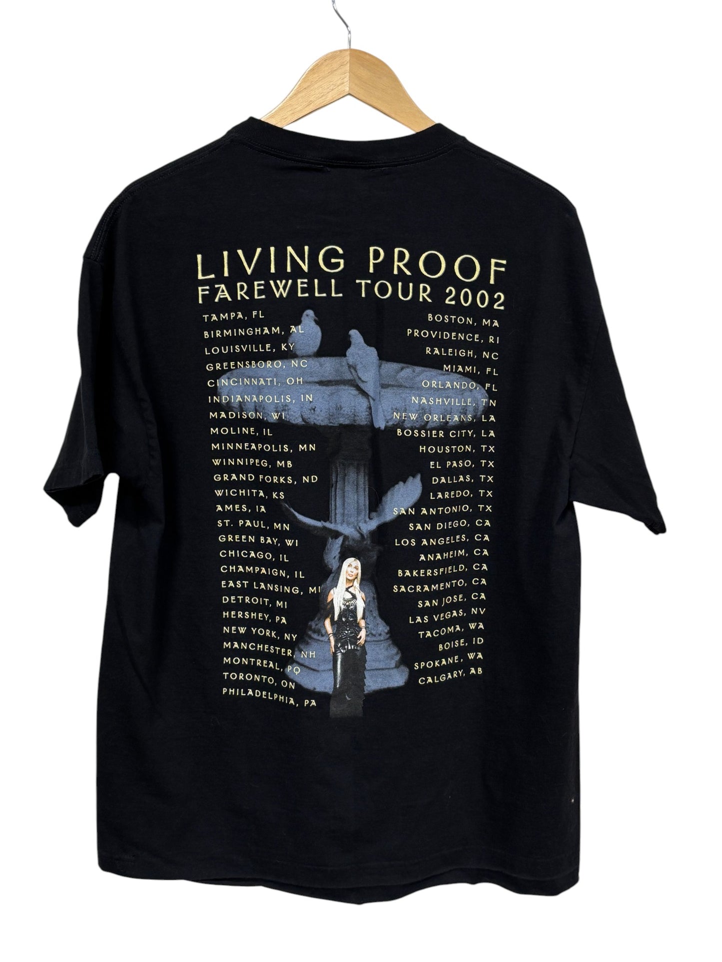 Vintage Giant Cher Living Proof Farewell Concert Tour Tee Size XL