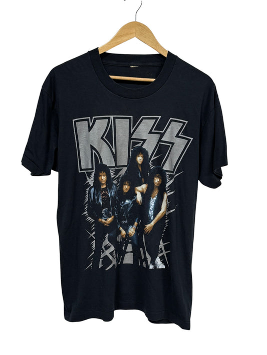 Vintage 1990 KISS Hot in the Shade Band Graphic Tee Size Large
