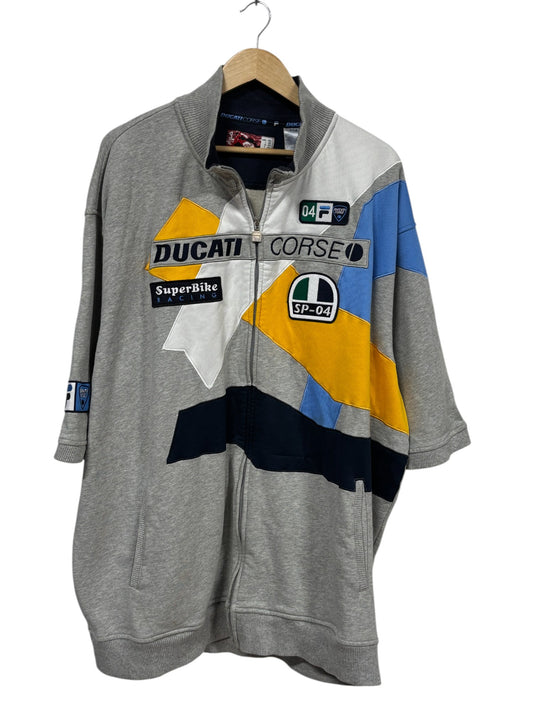 Vintage Y2K FILA Ducati Super Bike Racing Polo Shirt Size 4XL