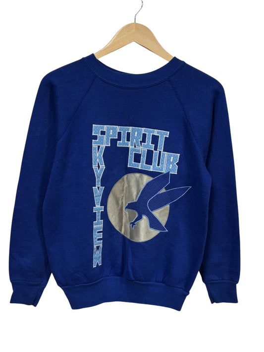 Vintage 80's Skyview High School Montana Spirit Club Sweater Size Large