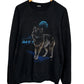 Vintage 90's Lone Wolf Nature Faded Crewneck Sweater Size Large