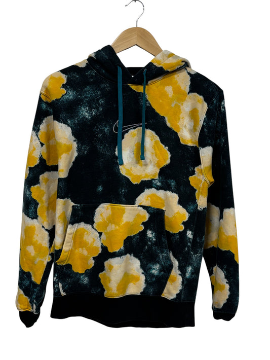 Nike Floral Print Swoosh Hoodie Size Small