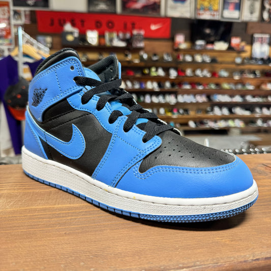 Jordan 1 Mid 'University Blue Black' Size 6.5Y