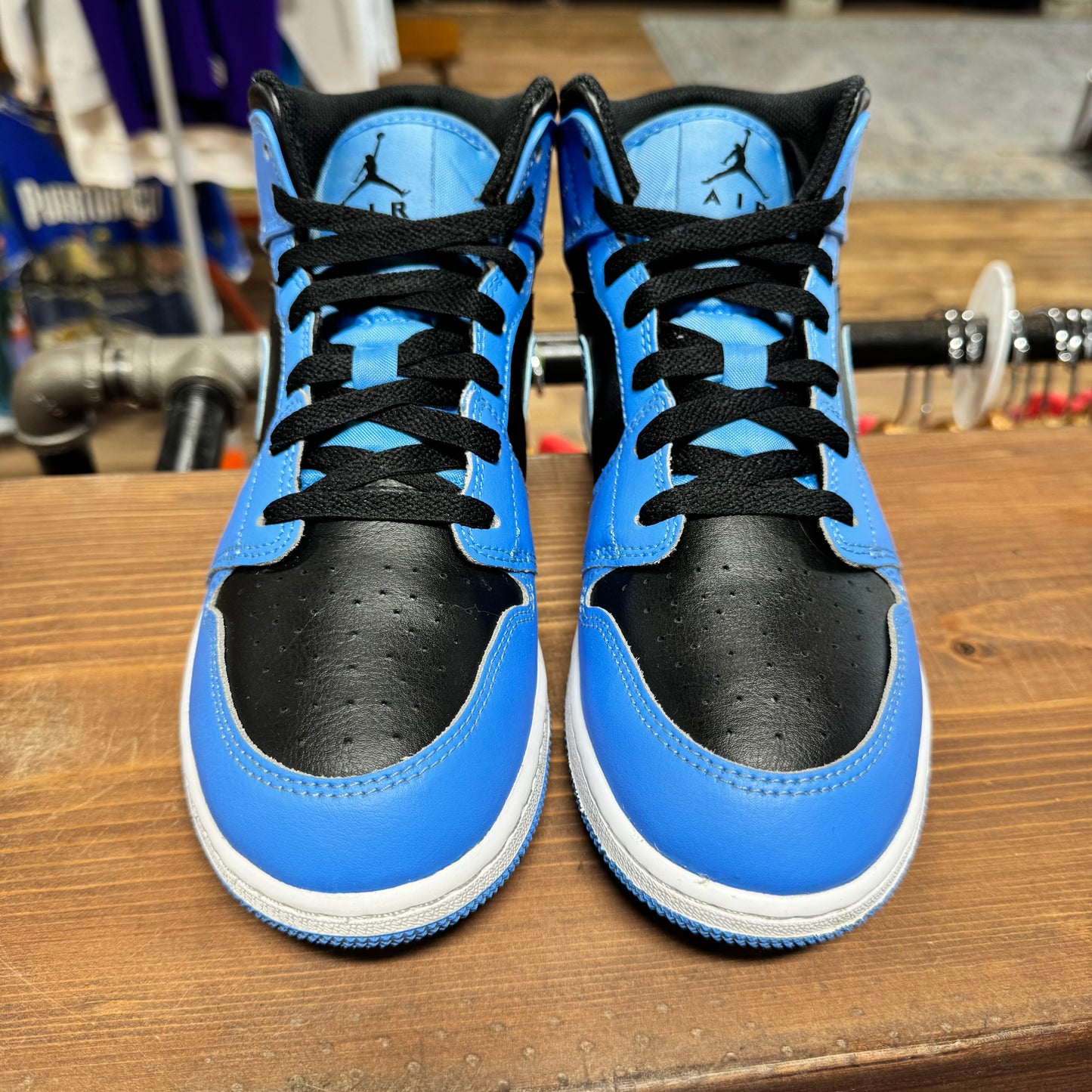 Jordan 1 Mid 'University Blue Black' Size 6.5Y