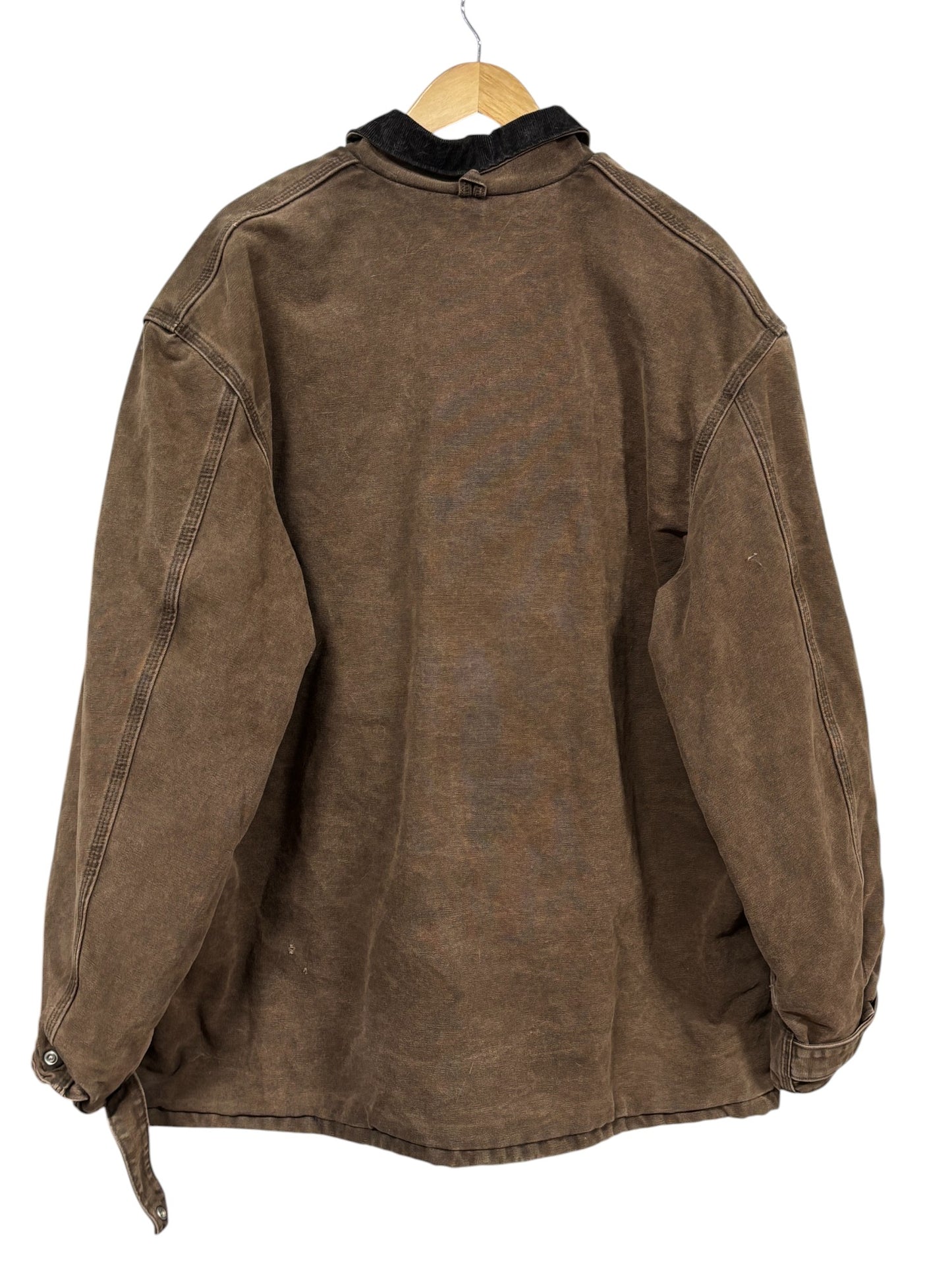 Vintage Carhartt Blanket Lined C10 Chocolate Brown Jacket Size XXL