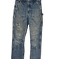Vintage Carhartt Denim Double Knee Carpenter Jeans Size 30x33