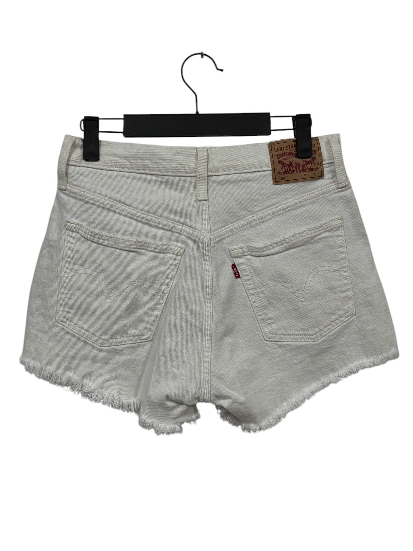 Levi's White Denim Jean Shorts Size 27
