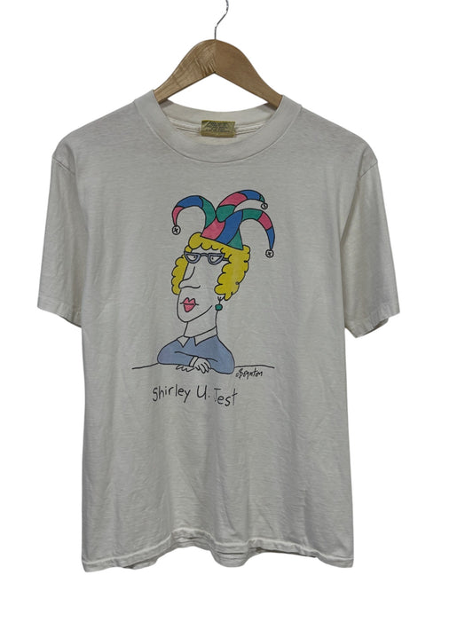 Vintage 90's Shirley U. Jest Cartoon Graphic Sandra Boynton Art Tee Size Large