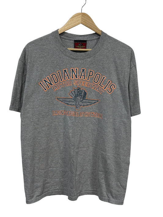 Vintage Y2K Indianapolis Motorspeedway Racing Graphic Tee Size XL