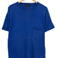 Vintage 80's Blue Blank Pocket Tee Size Large