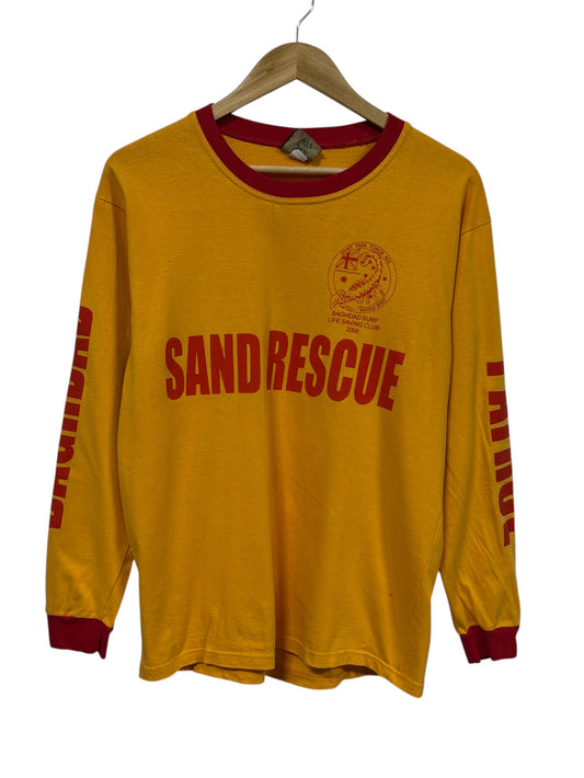 Vintage Baghdad Surf Live Saving Club Sand Rescue Long Sleeve Shirt Size M