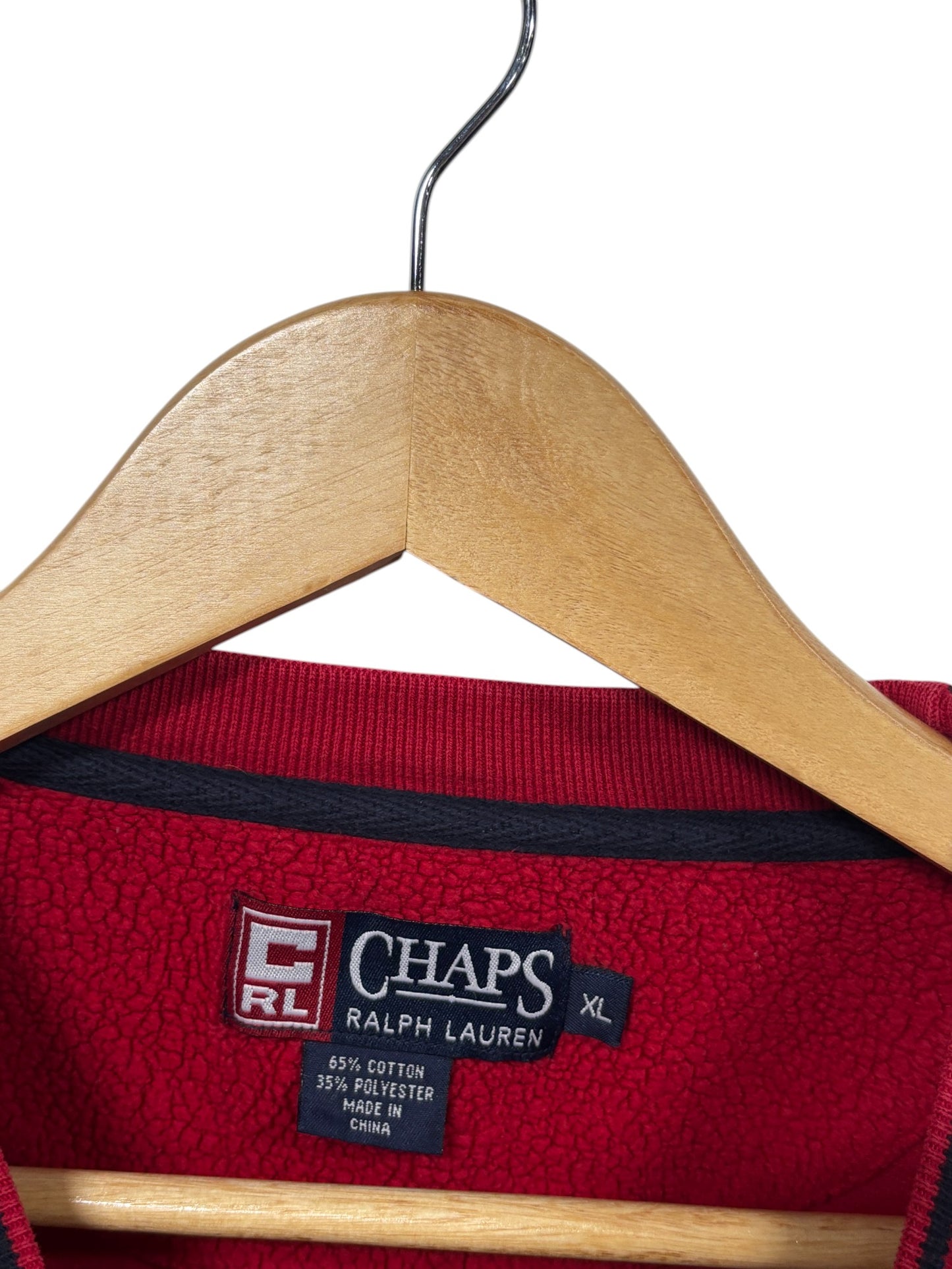Vintage Chaps Ralph Lauren Fleece Crewneck Sweater Size XL