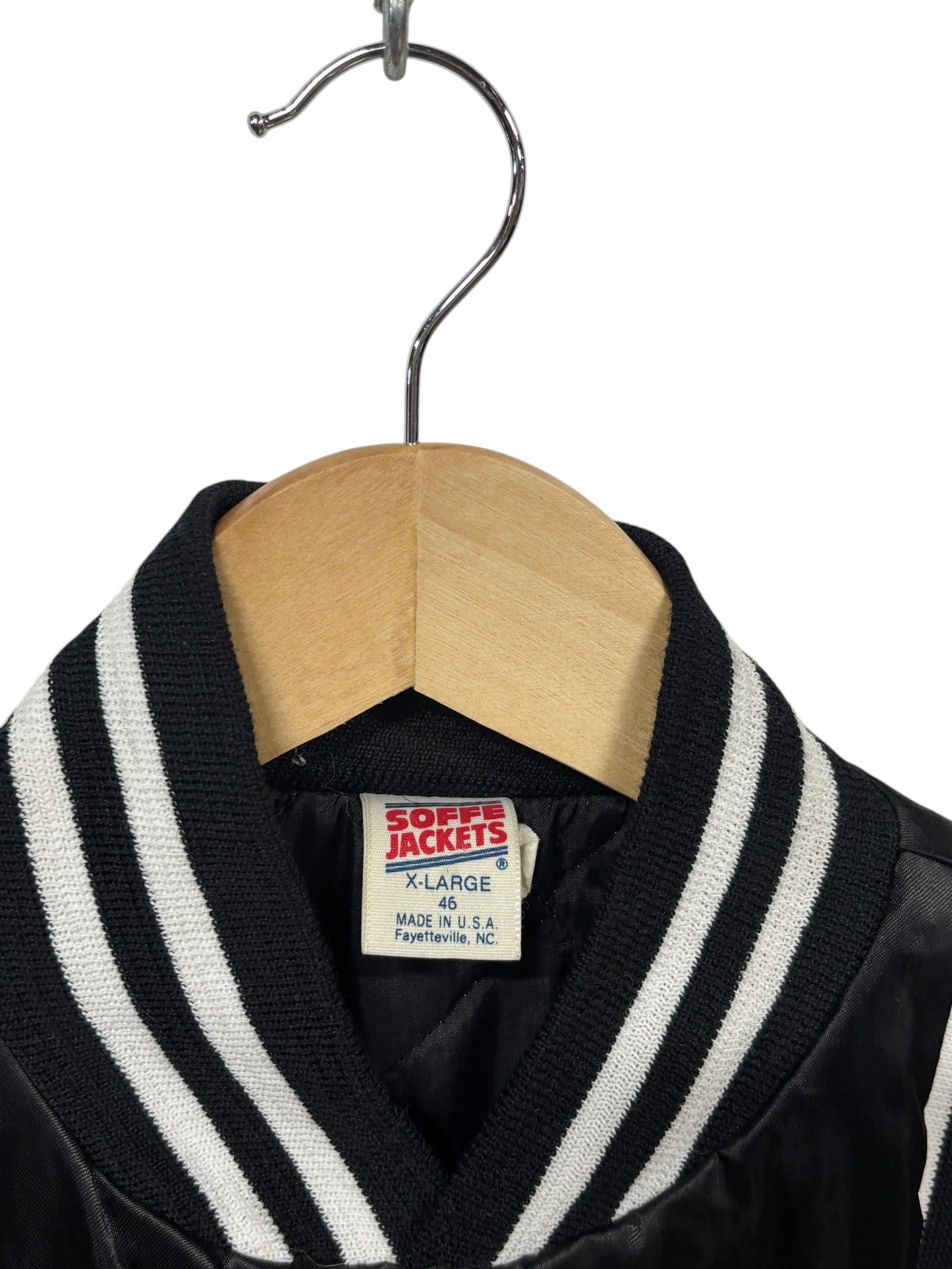 Vintage 80's US Navy Black Bomber Jacket Size XL