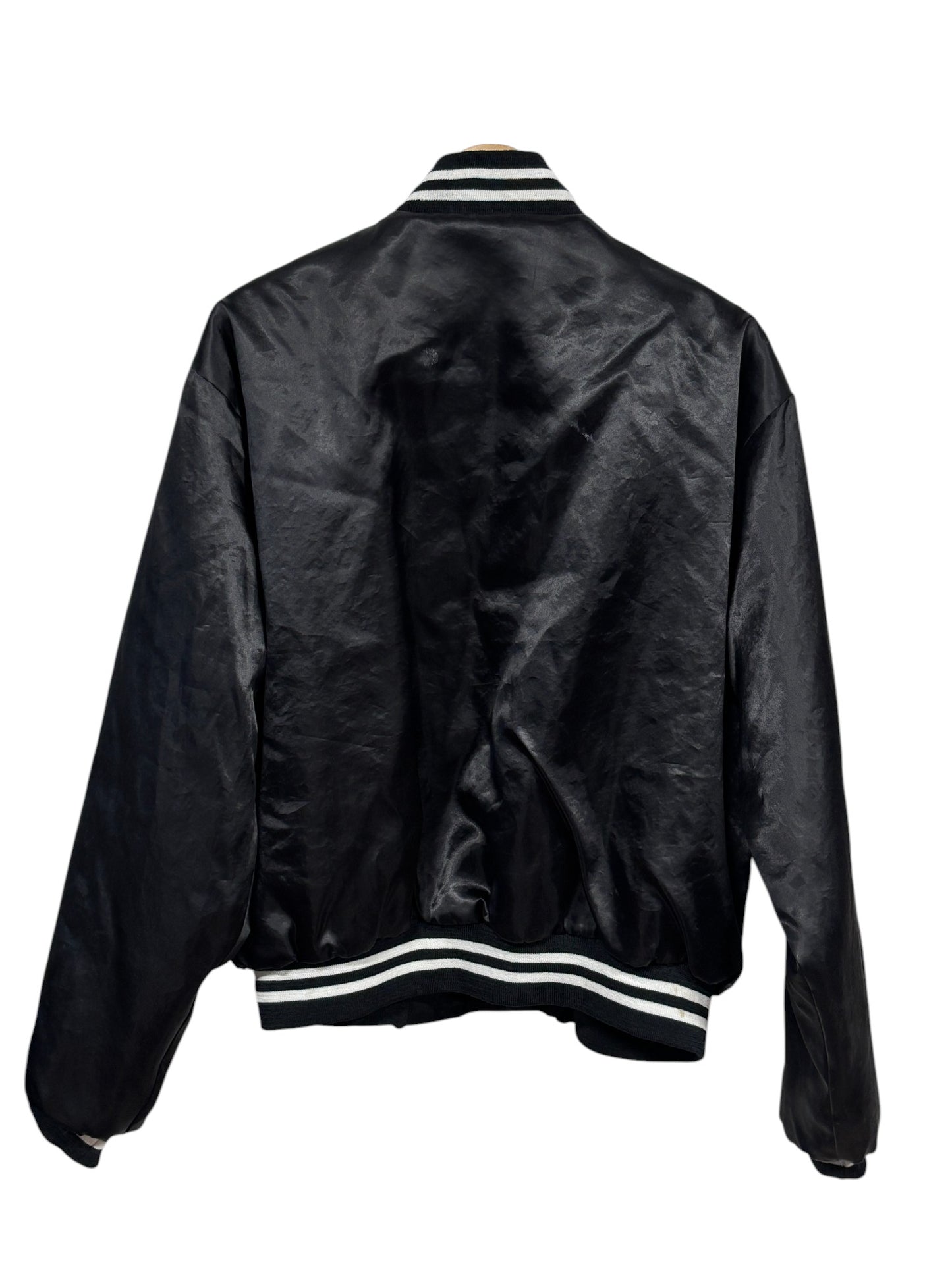 Vintage 80's US Navy Black Bomber Jacket Size XL