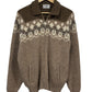 Vintage Nanook Virgin Wool Knit Full Zip Sweater Size Large