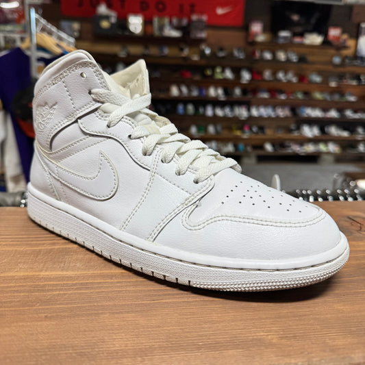 Jordan 1 Mid 'Triple White' Size 8.5W/7M